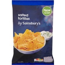 Sainsburys Tortilla Chips Cool Salted 200g