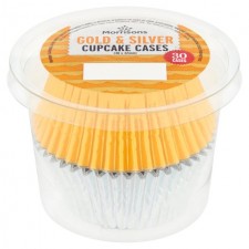 Morrisons Create A Cake Silver and Gold Foil Cupcake Cases 30 per pack