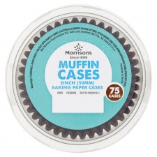 Morrisons Muffin Cake Cases 75 per pack
