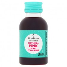 Morrisons Natural Pink Food Colouring 38ml