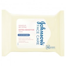 Johnsons Face Care Extra Sensitive Wipes 25