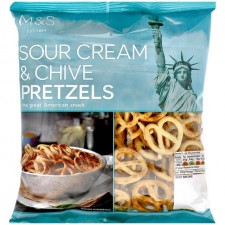 Marks and Spencer Sour Cream and Chive Pretzels 150g