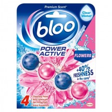 Bloo Power Active Fresh Flowers Toilet Rim Block 50g