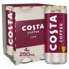 Costa Latte 4 x 250ml