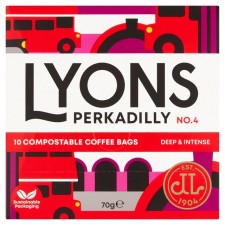 Lyons Perkadilly Coffee Bags 10 Pack