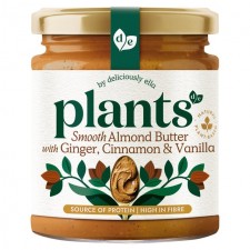 Plants by Deliciously Ella Smooth Roasted Almond Butter With Ginger Cinnamon and Vanilla 170g