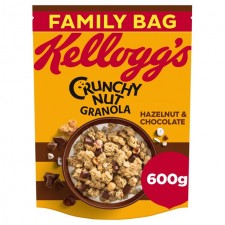 Kelloggs Crunchy Nut Hazelnut and Chocolate Breakfast Granola 600g