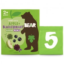 Bear Little Paws Apple and Blackcurrant Flavour 5 x 20g
