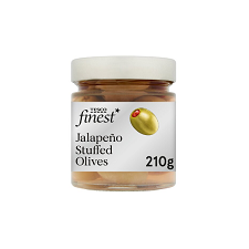 Tesco Finest Jalapeno Stuffed Olives 210g 