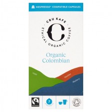 CRU Kafe Organic Nespresso Compatible Colombian Capsules 10 per pack