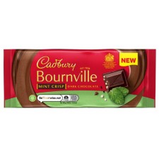 Cadbury Bournville Dark Chocolate Mint Crisp Bar 100g