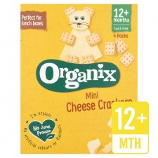 Organix Goodies Mini Cheese Crackers 4x20g 12 Months