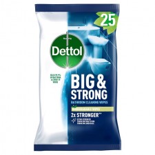 Dettol Big and Strong Bathroom Wipes 25 Pack