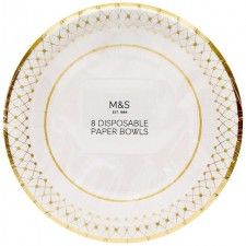 Marks and Spencer Disposable Paper Bowls 8 pack