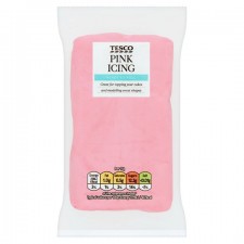 Tesco Ready To Roll Coloured Icing Pink 250g