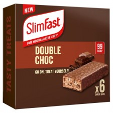 Slimfast Double Chocolate Snack Bar 6 x 25g