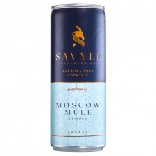 Savyll Alcohol Free Cocktail Ginger Moscow Mule Flavour 250ml