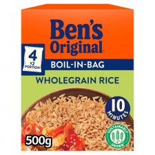 Bens Original Boil In The Bag Wholegrain Rice 500g