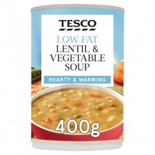 Tesco Low Fat Lentil and Vegetable Soup 400G