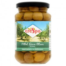 Crespo Pitted Green Olives in Brine 354g