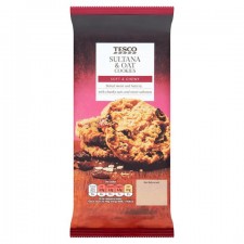 Tesco Sultana And Oat Cookies 200g