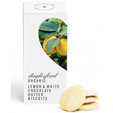Daylesford Organic White Chocolate Dipped Lemon Biscuits 150g