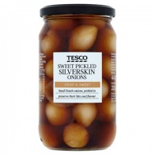 Tesco Sweet Pickled Silverskin Onions 440g