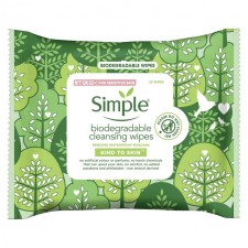 Simple Biodegradable Facial Wipes 20 per pack