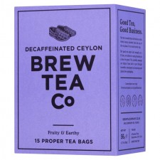 Brew Tea Co CO2 Decaffeinated Tea 15 Teabags