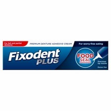 Fixodent Plus Adhesive Cream Food Seal 40g