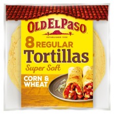 Old El Paso 8 Corn and Wheat Tortillas 335g