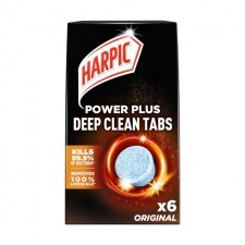 Harpic Power Plus Deep Clean Tabs Original 6 pack
