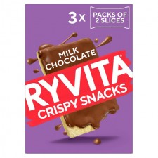 Ryvita Crispy Snacks Milk Chocolate Snack Packs 78g
