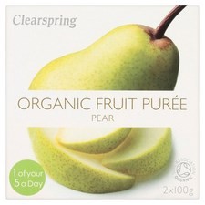 Clearspring Organic Pear Fruit Puree 2 X 100g