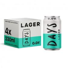 Days Alcohol Free Lager Cans 4 x 330ml