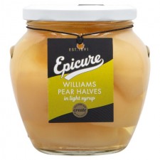 Epicure Williams Pear Halves in Light Syrup 540g
