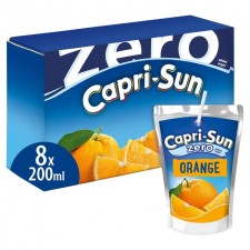 Capri Sun Zero Added Sugar Orange 8 x 200ml