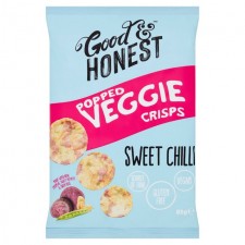 Good and Honest Popped Veggie Chickpea Sweet Potato Pea and Sweet Chilli 85g