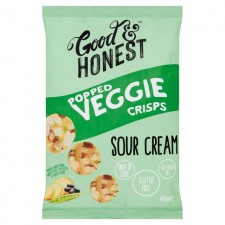 Good and Honest Popped Veggie Soya Pea and Sour Cream 85g
