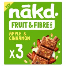 Nakd Fruit and Fibre Apple and Cinnamon Multipack 3 x 44g