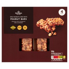 Morrisons Peanut and Peanut Butter Nut Bars 160g