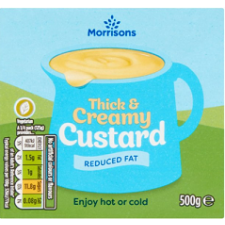 Morrisons Reduced Fat Ready to Serve UHT Custard 500g