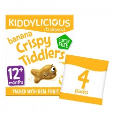 Kiddylicious Banana Crispy Tiddlers 4 x 12g