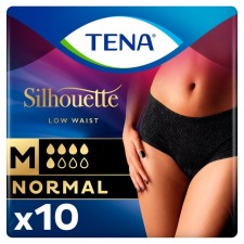 TENA Silhouette Normal Noir Incontinence Pants Medium 10 per pack