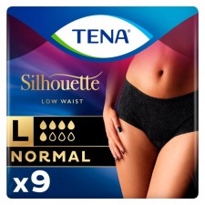 TENA Silhouette Normal Noir Incontinence Pants Large 9 per pack