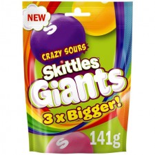 Skittles Giants Crazy Sours Sweets 132g