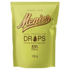Menier Dark Chocolate Drops 100g
