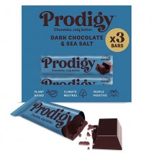 Prodigy Dark Chocolate and Sea Salt Chocolate Bar Multipack 3 x 35g