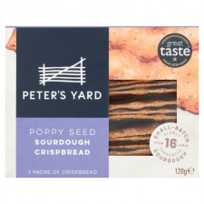 Peters Yard Poppy Seed Sourdough Crispbread 120g