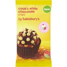 Sainsburys Cooks White Chocolate Chips 100g